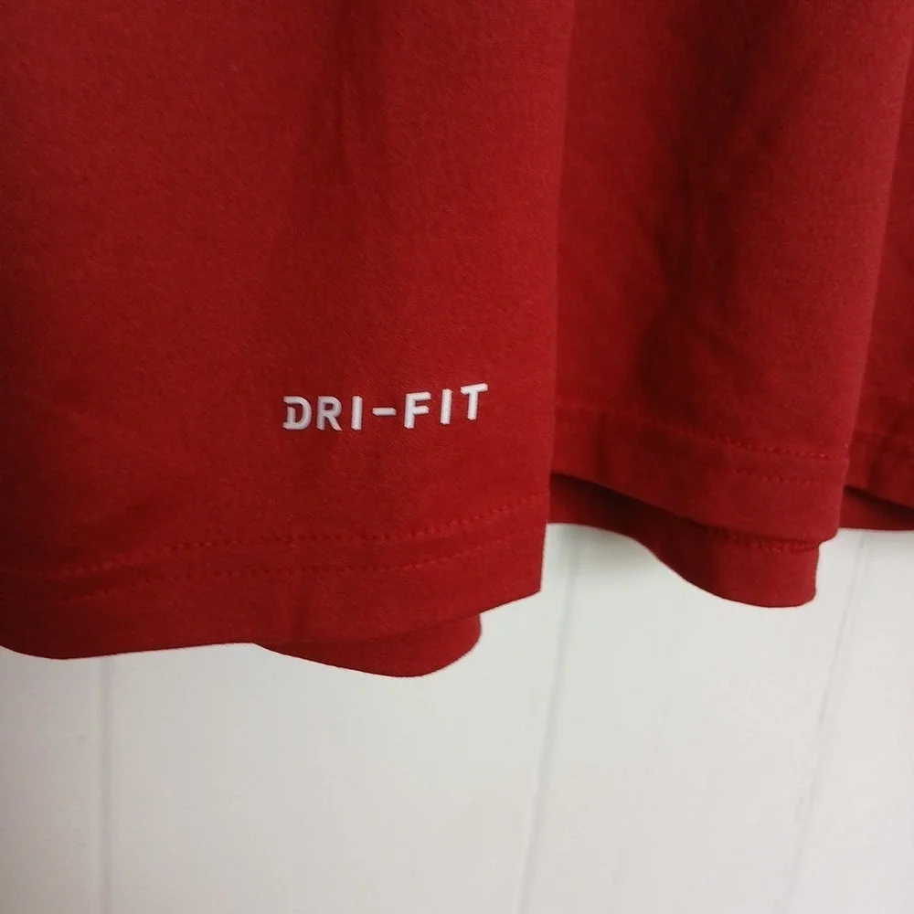 Jordan Oklahoma Sooners T-shirt Mens L‎ Crimson Red Dri-FIT CT2278-613